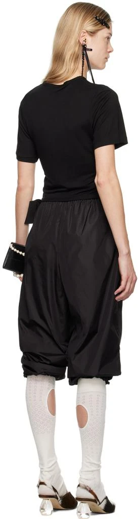 Simone Rocha Black Bow Tail Easy T-Shirt 3