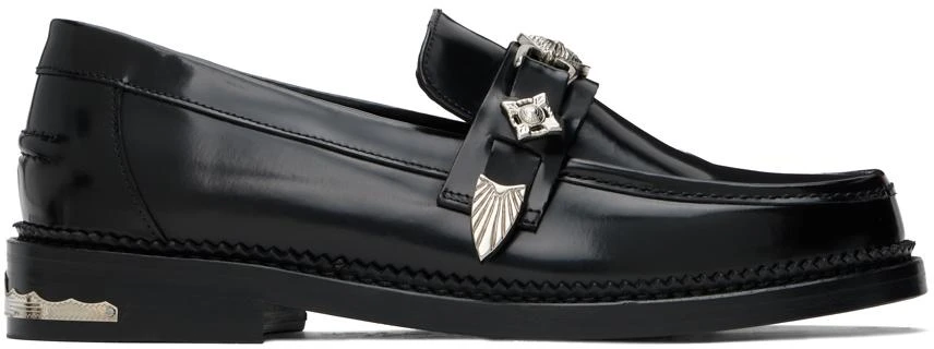 Toga Virilis Black Polished Loafers 1