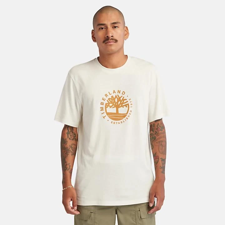 Timberland Refibra™ Logo Graphic Tee for Men in White 5