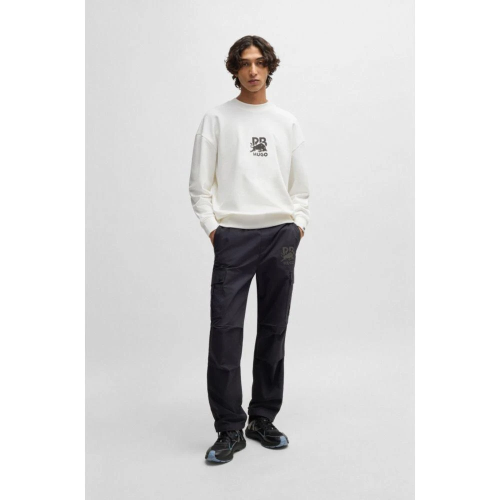 Hugo Boss x RB cotton-terry sweatshirt with carbon stealth logo 2