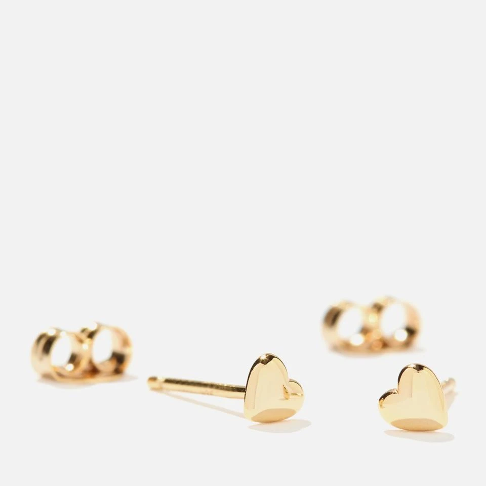 ASTRID & MIYU Astrid & Miyu Heart 18K Gold-Plated Sterling Silver Earrings 3