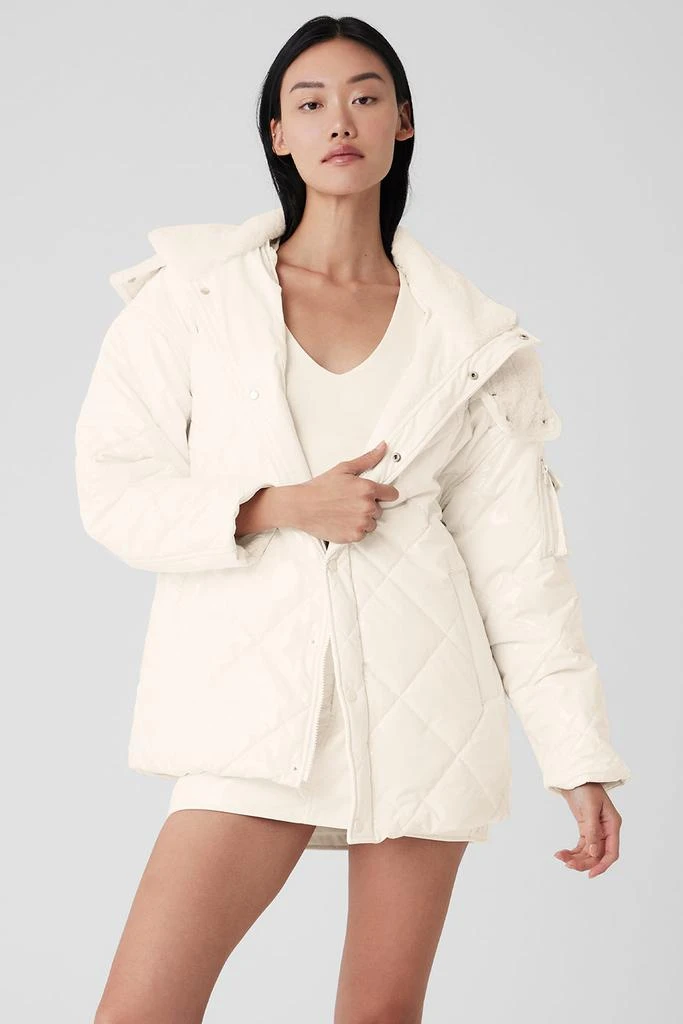 Alo Snomoto Puffer Jacket - Ivory 1
