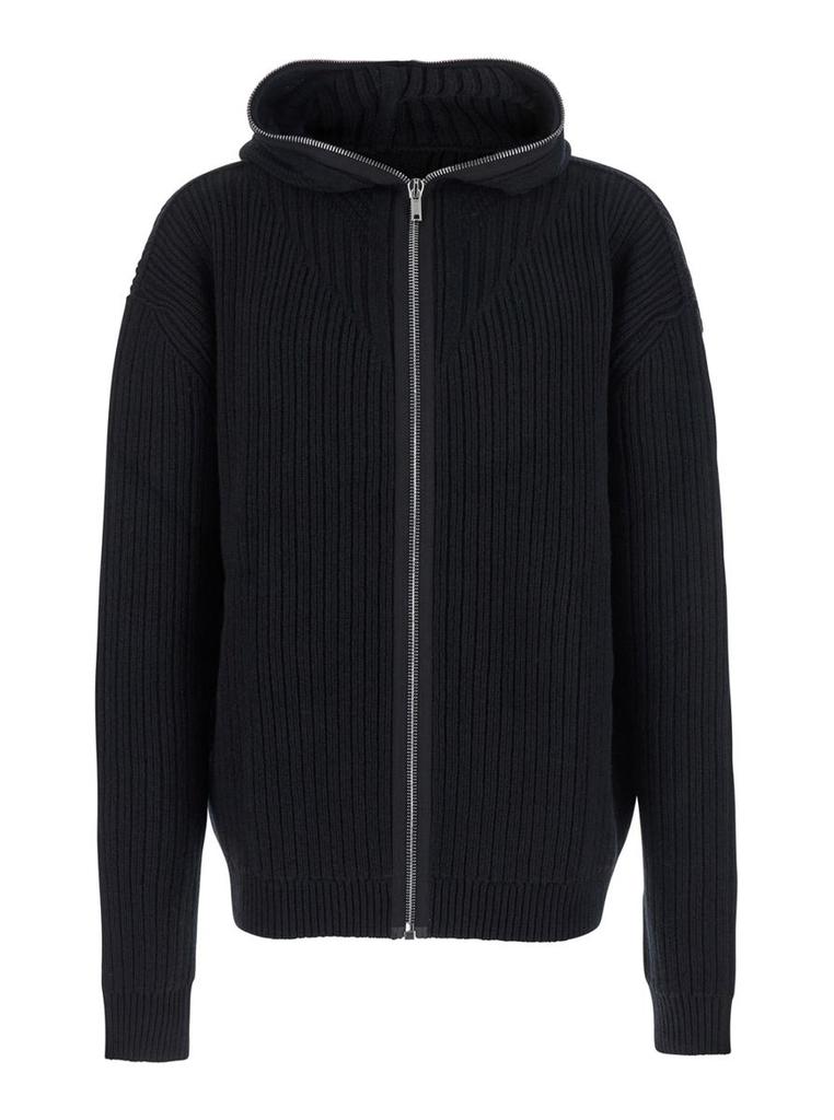 Alexander McQueen Ribbed Knit Zip-Up Cardigan – On Sale Now