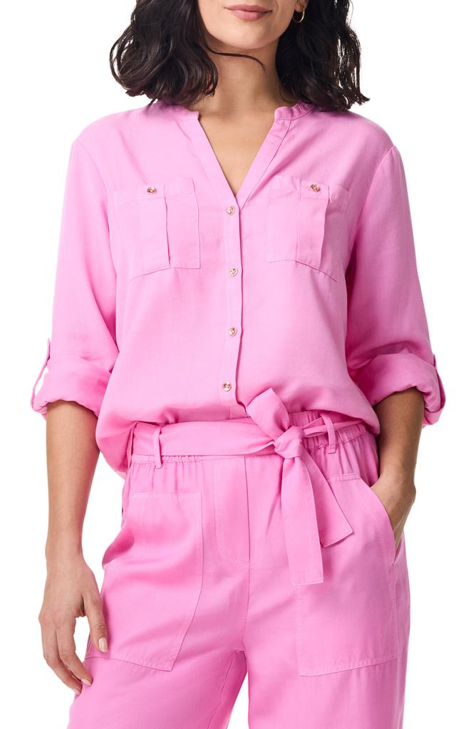 NIC+ZOE Drapey Utility Button-Up Shirt