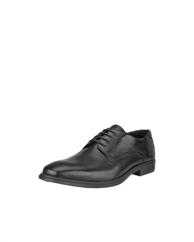 ECCO Men's Melbourne Tie Derby Shoe In Black Magnet 1