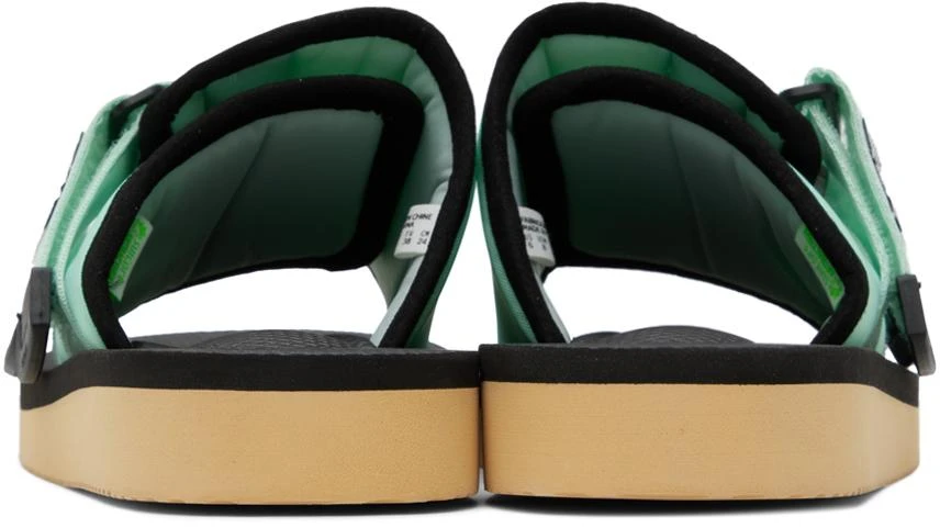 Suicoke Green & Black KAW-Cab Sandals 2