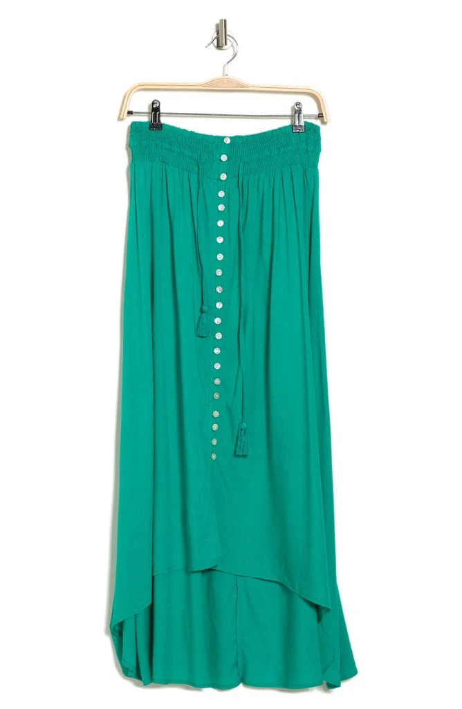 BOHO ME Button Front High-Low Cover-Up Skirt 3