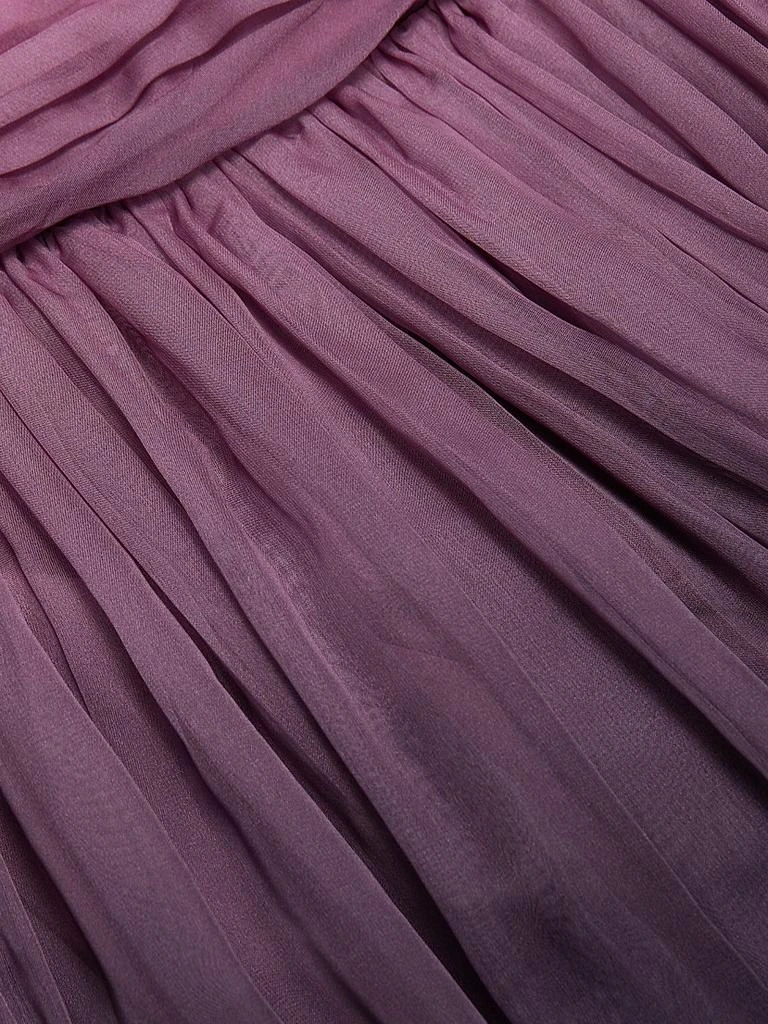 Pamella Roland One-Shoulder Ombré Chiffon Sleeveless Gown 7