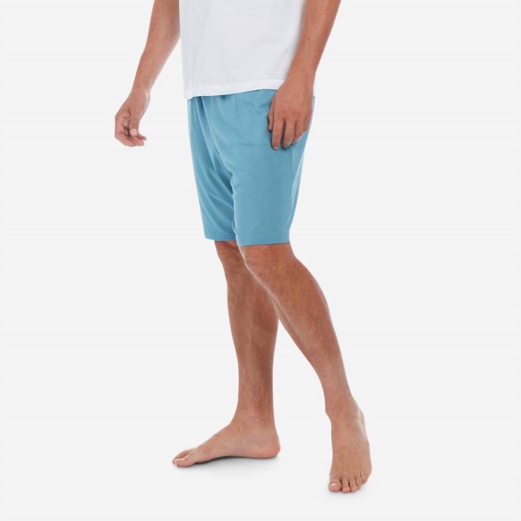 Derek Rose Men Basel Micro Modal Stretch Lounge Short In Blue