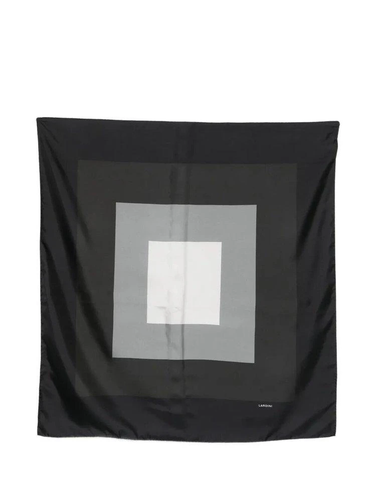 LARDINI Lardini Geometric Printed Square Scarf