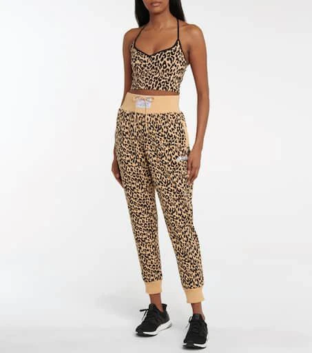 Adam Selman Sport High-rise leopard-print sweatpants 2