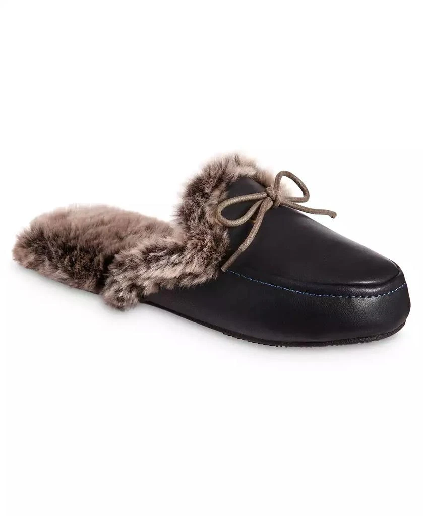Isotoner Signature Women's Faux Leather Vivienne Scuff Slippers 1