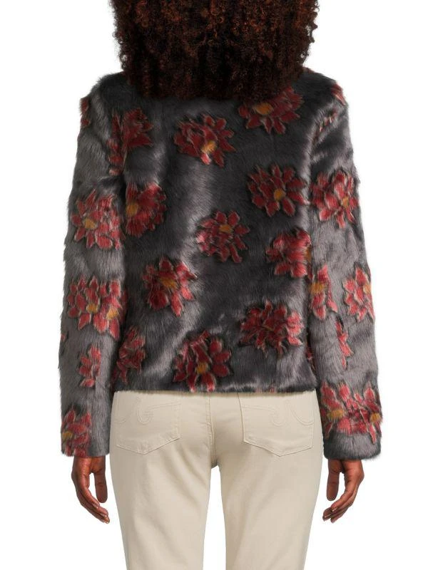 Unreal Fur Flower Faux Fur Jacket 2