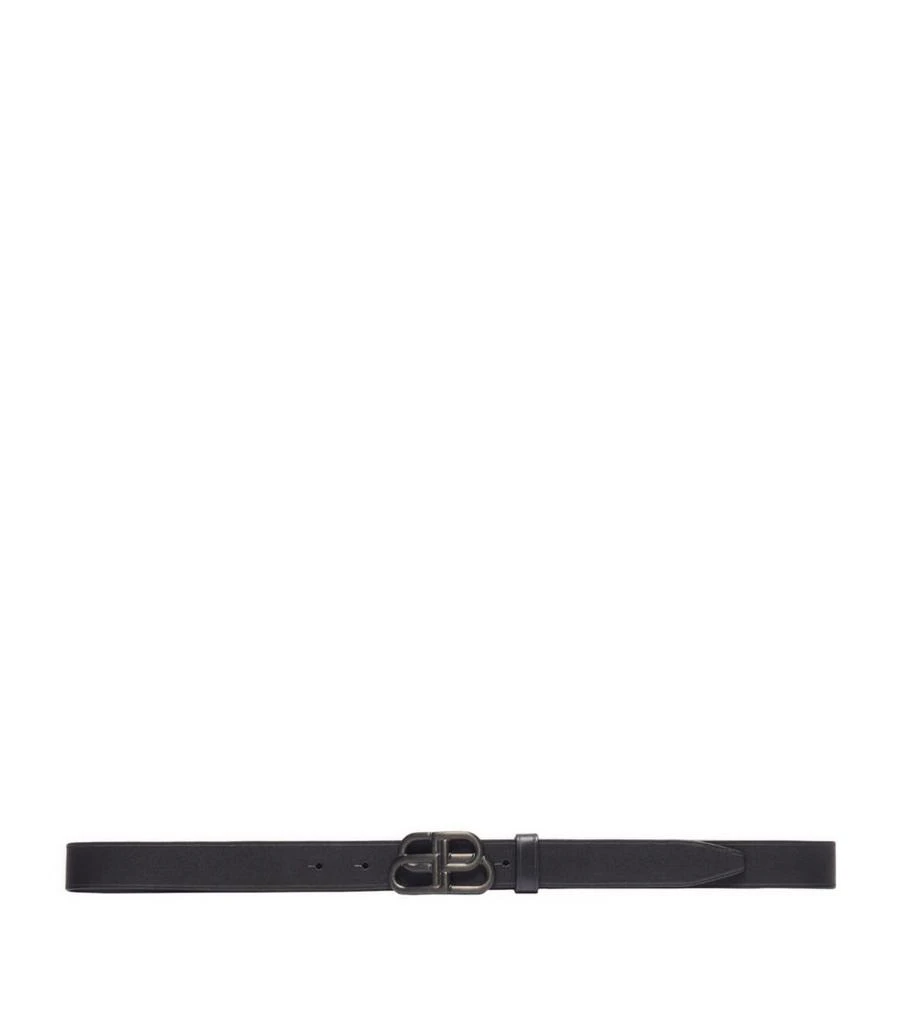 Balenciaga Leather BB Belt 1