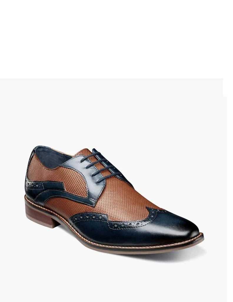 Shop Joss Wingtip Oxford Shoe In Navy on Sale at BeyondStyle  display picture 1