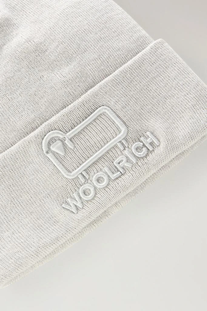 Woolrich Kids' Beanie with Logo - Unisex Kids - Blue 3