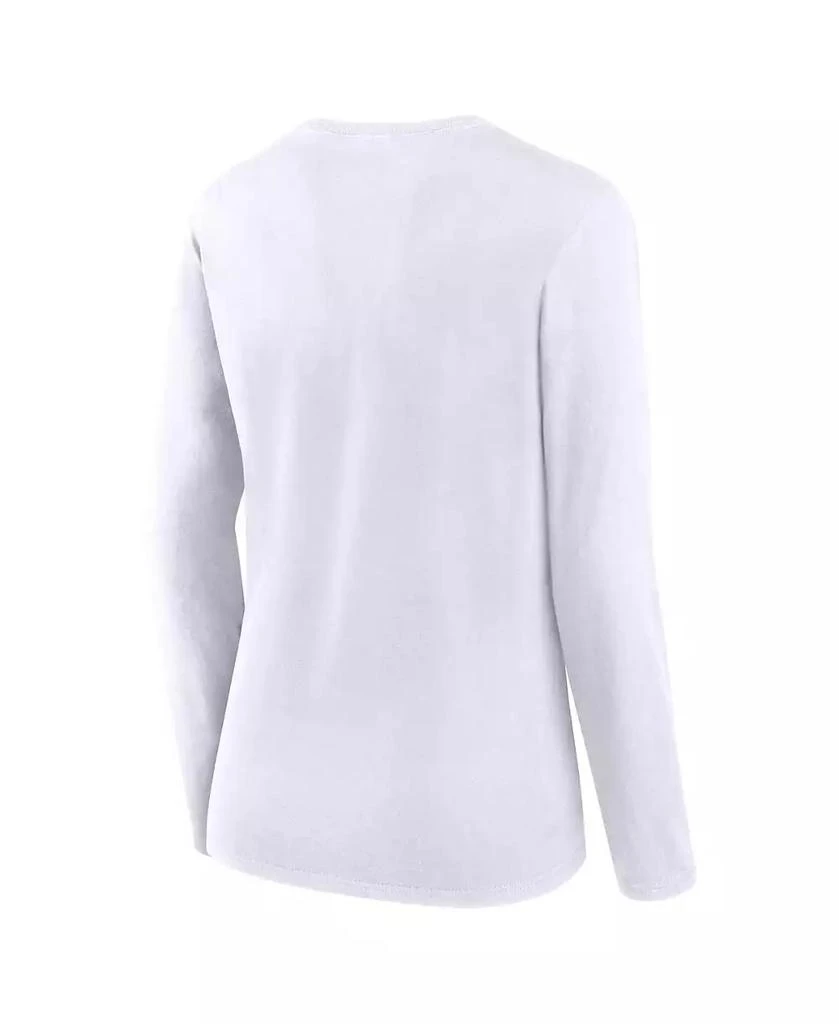 Fanatics Women's White Washington Nationals Long Sleeve T-shirt 3