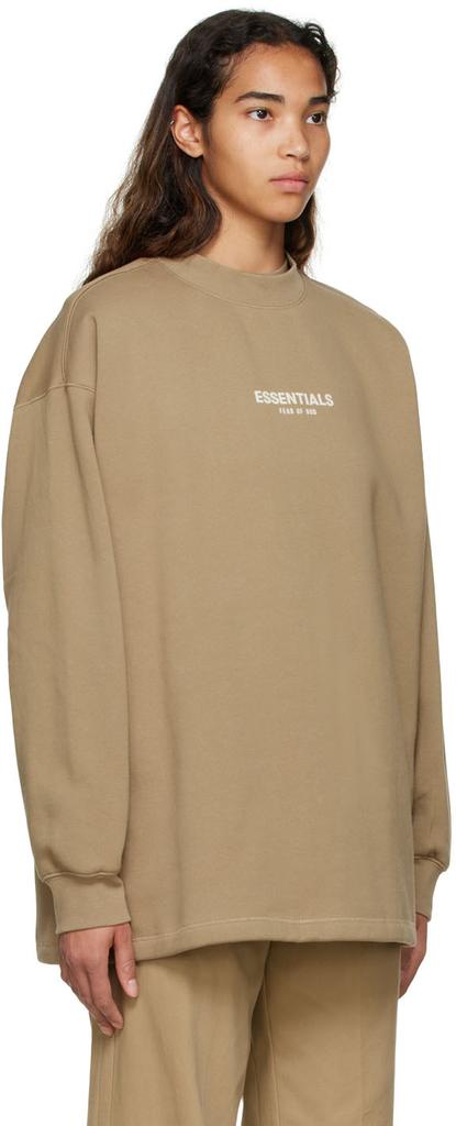 Fear of God ESSENTIALS Tan Cotton Sweatshirt