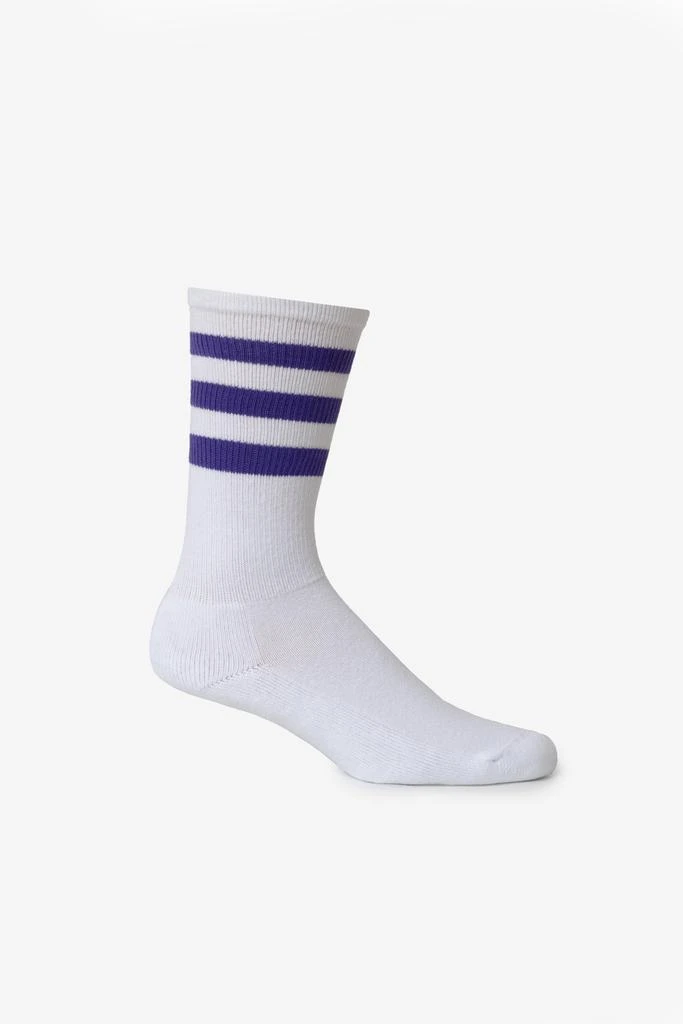 Los Angeles Apparel CALFSOCK - Unisex 3-Stripe Calf Sock 70