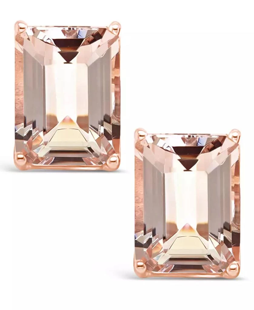 Macy
s Morganite (2-3/4 ct. t.w.) Stud Earrings in 14K Rose Gold 3