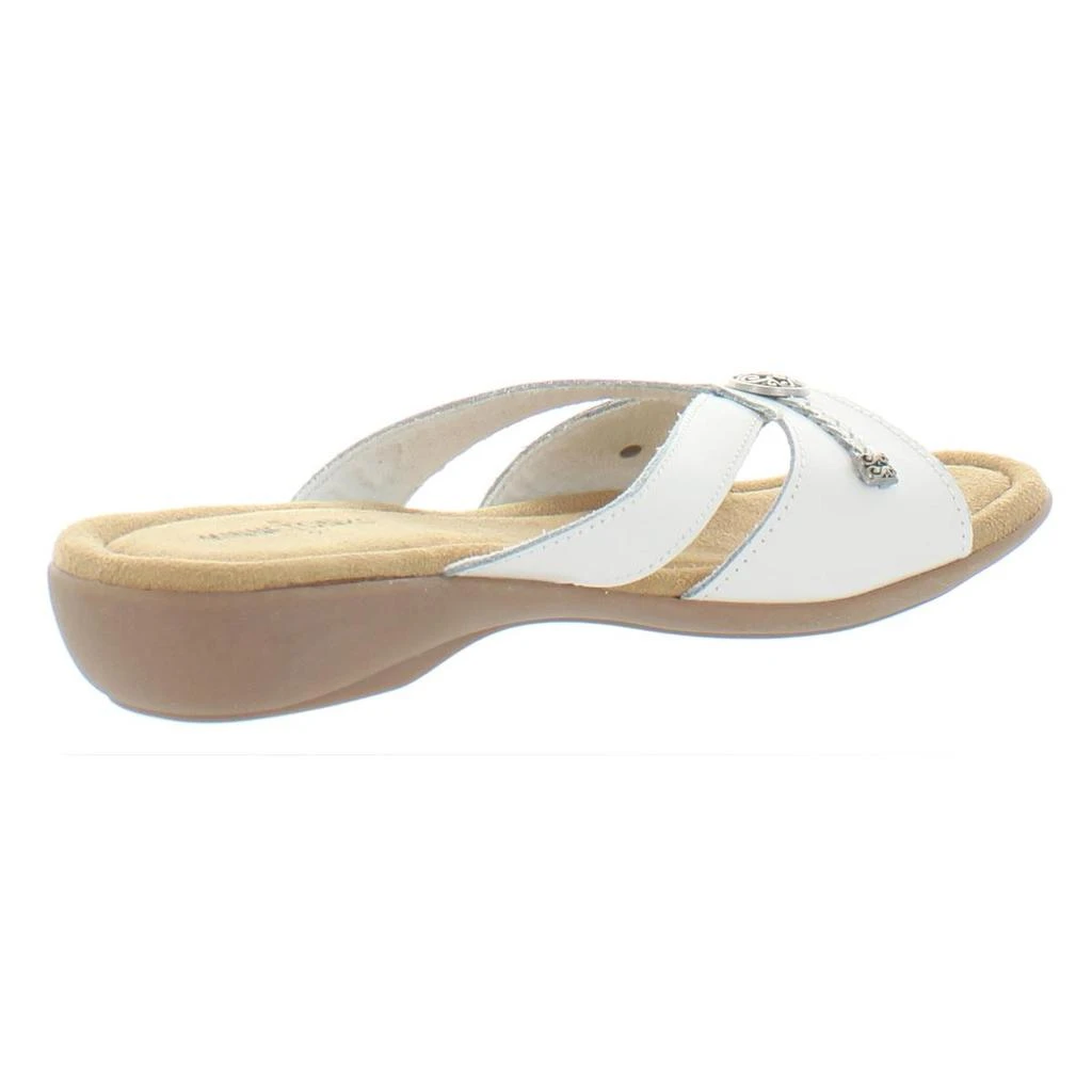 Minnetonka Siesta Womens Leather Braided Slide Sandals 2