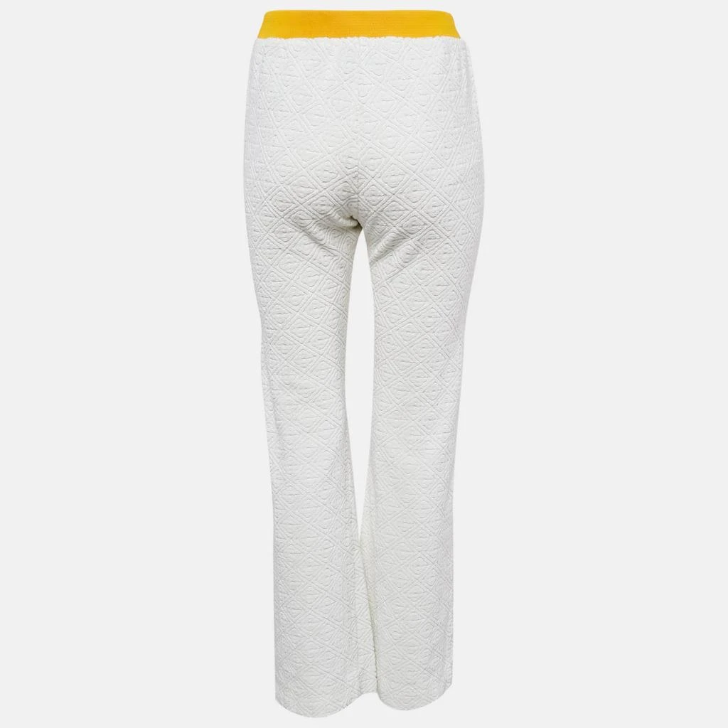 Casablanca Casablanca White Monogram Embossed Terry Track Pants S 2