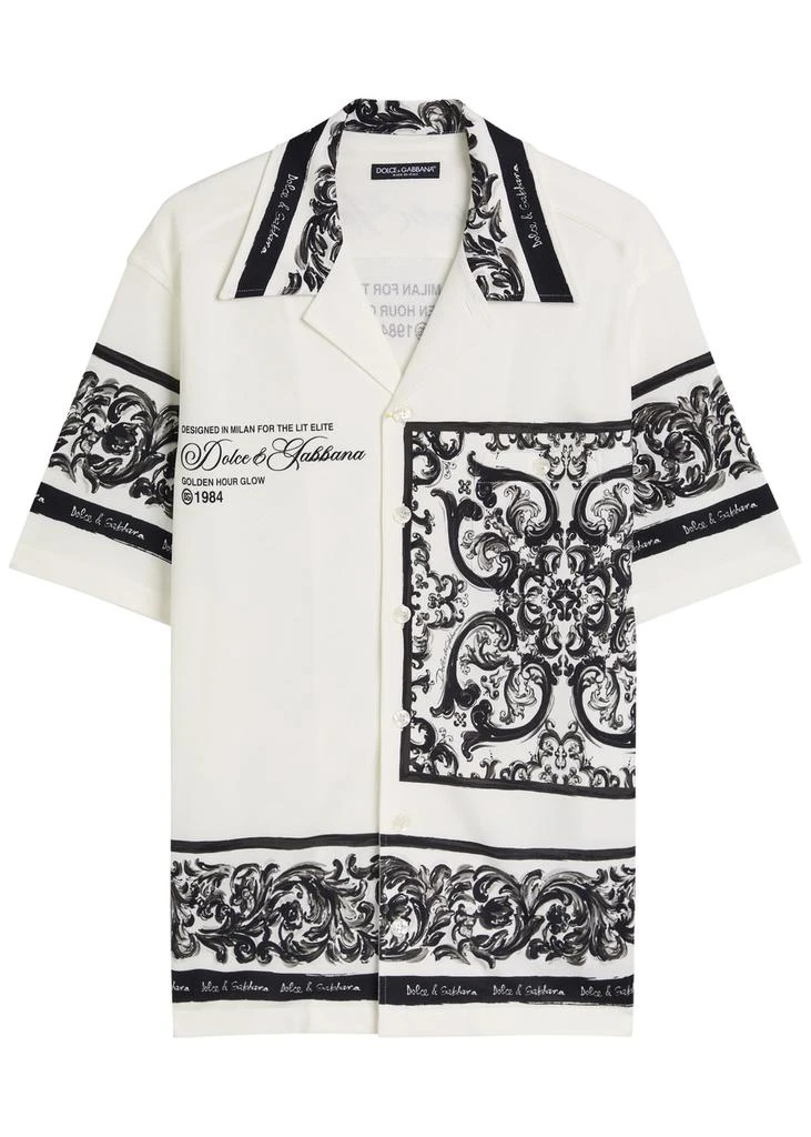 Dolce
Gabbana Printed piqué cotton shirt 1