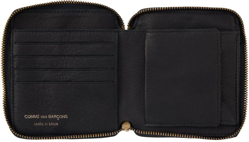 COMME des GARÇONS WALLETS Black Washed Zip Wallet 3