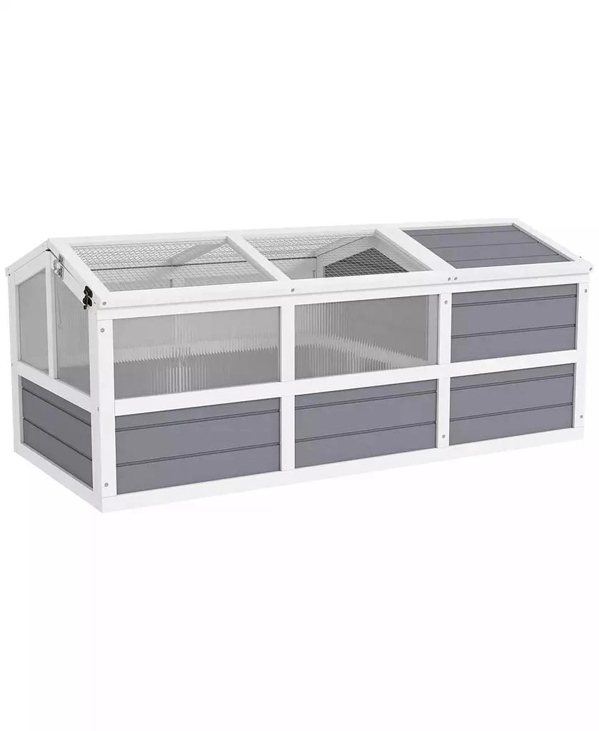 PawHut Tortoise Habitat Outdoor Bottomless Design for Tortoises, Rabbits