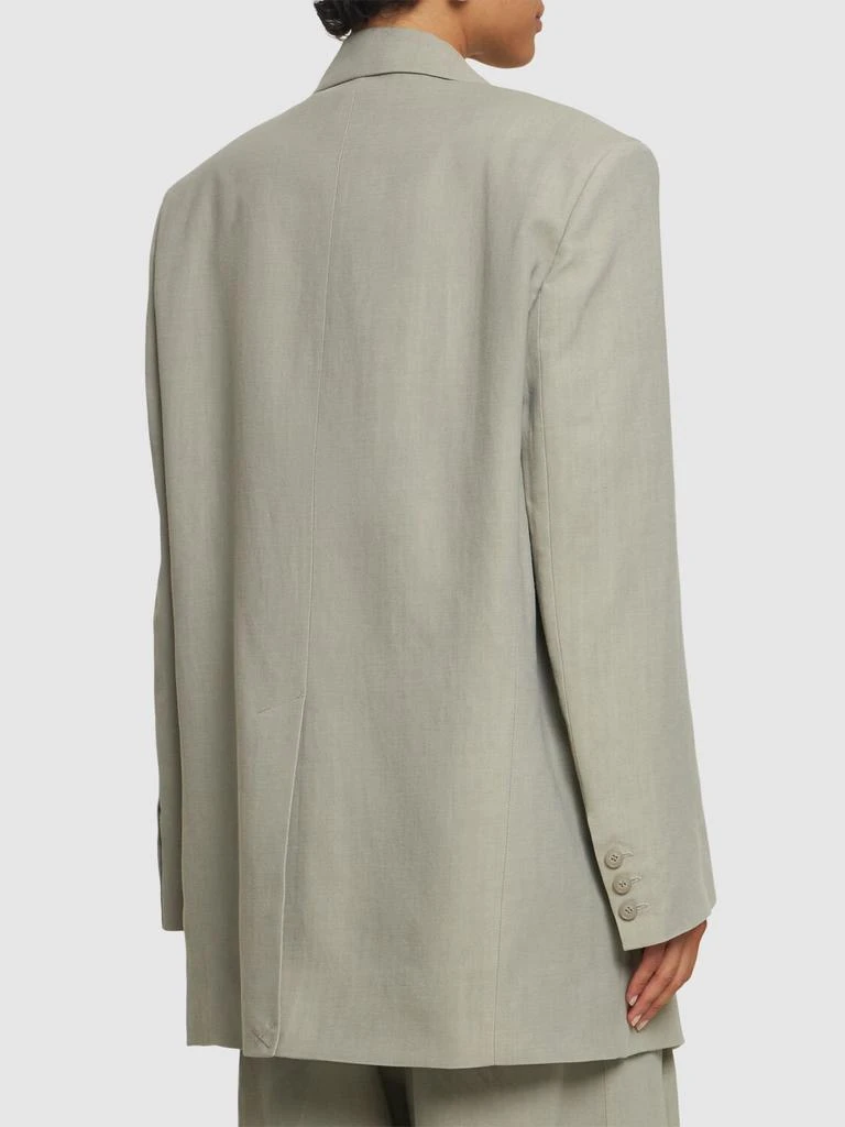 The Frankie Shop Aiden Linen & Viscose Blazer 2