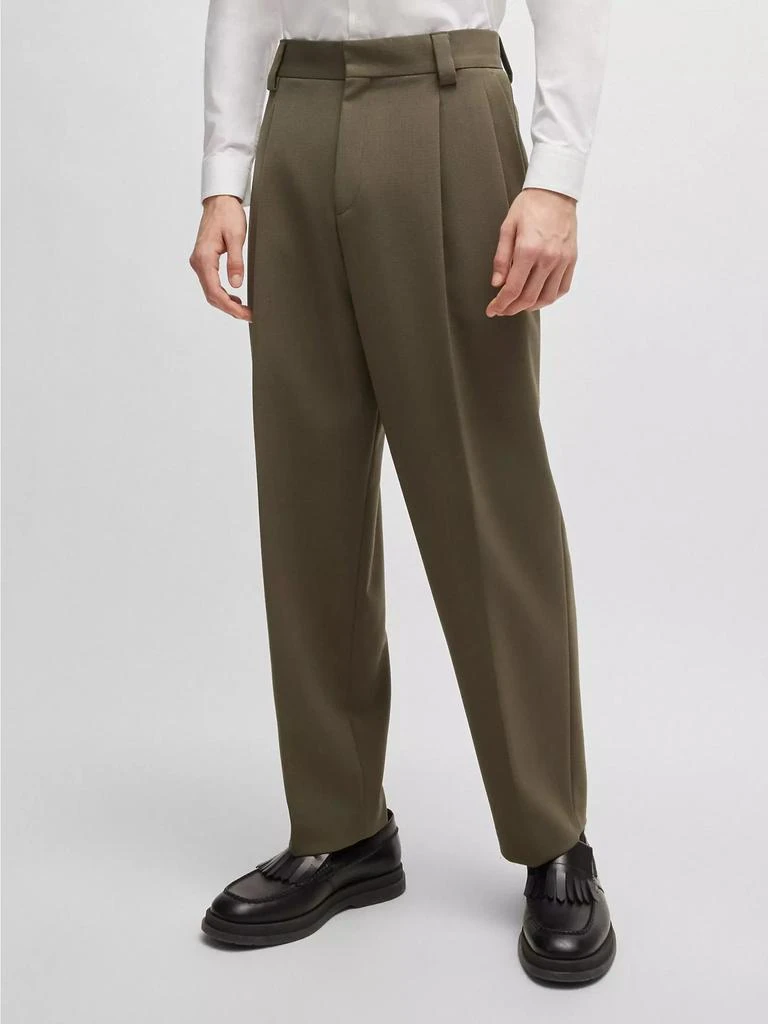 Hugo Boss Tailored Trousers in a Stretch-Wool Blend 3