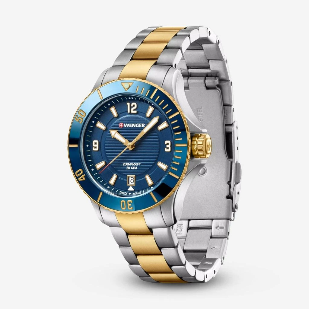 Wenger Wenger Swiss Army Seaforce Small Stainless Steel 35mm Quartz Ladies Watch 01.0621.114 2