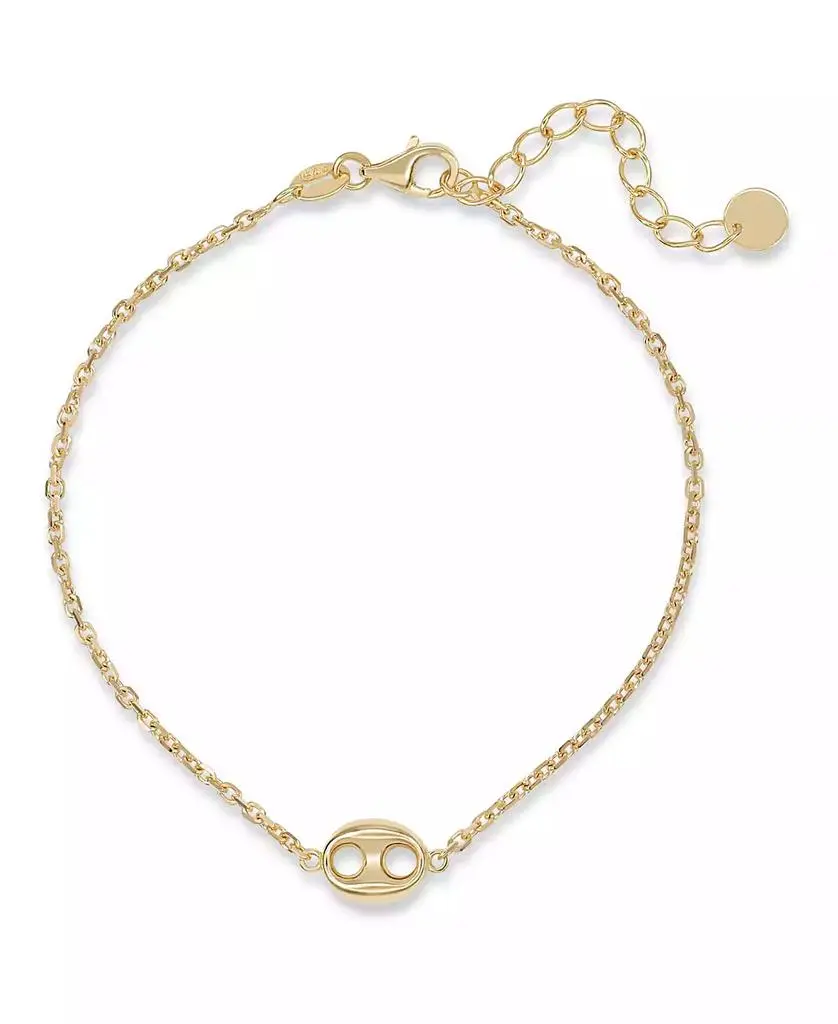 DEVATA Mariner Chain Bracelet in 14K Gold, 6.5 in adj to 7.5 in