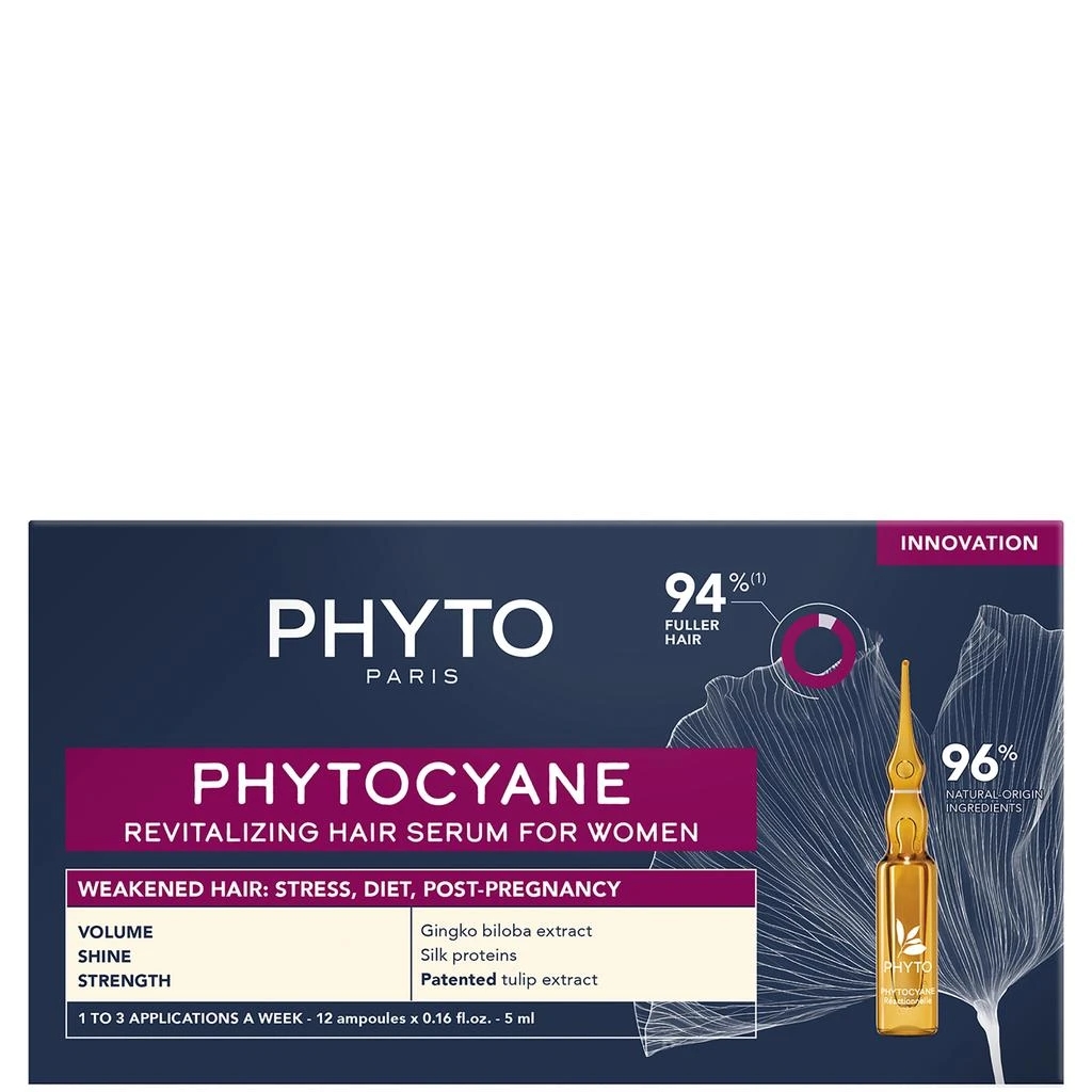 Phyto PHYTO PHYTOCYANE For Women With Thinning Hair 12 Applications 1
