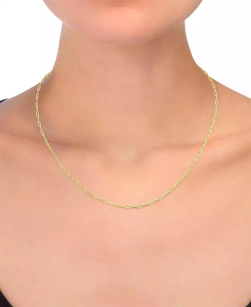 Macy's Paperclip Link 20" Chain Necklace in 14k Gold 2