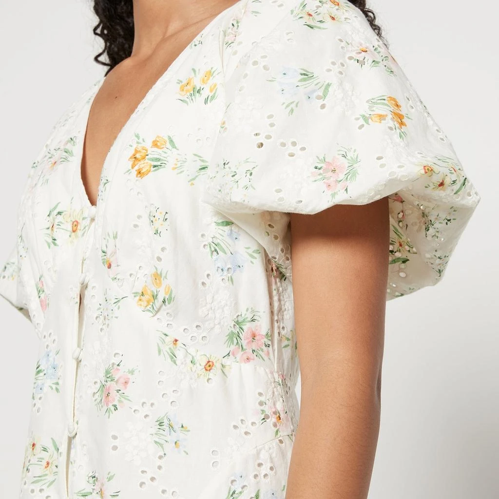Nobody's Child Nobody's Child Lennox Floral-Print Broderie Anglaise Organic Cotton Dress 3