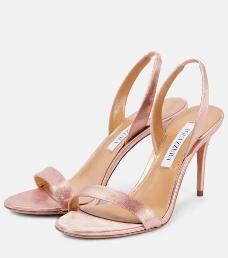 Aquazzura So Nude 85 leather sandals 5