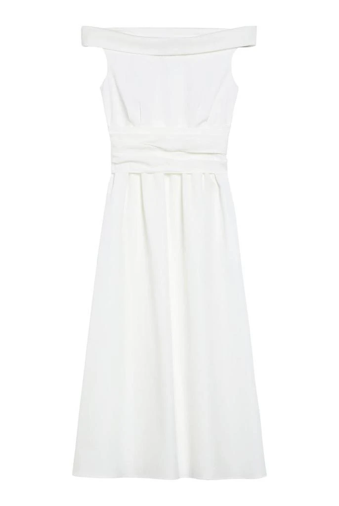 Weekend Max Mara Off-the-shoulder poplin dress 1