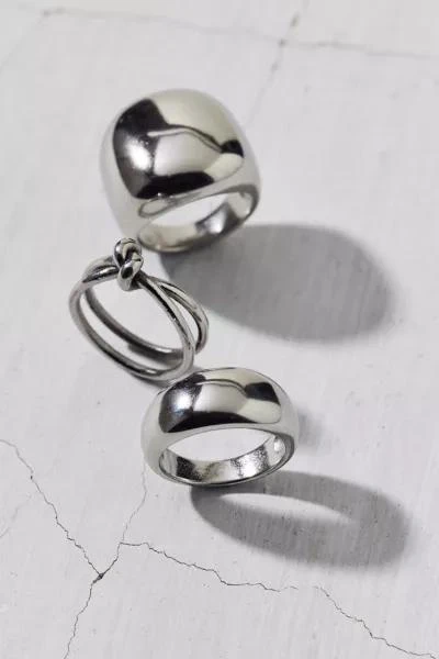 Urban Outfitters Waterproof Modern Statement Ring Set 2