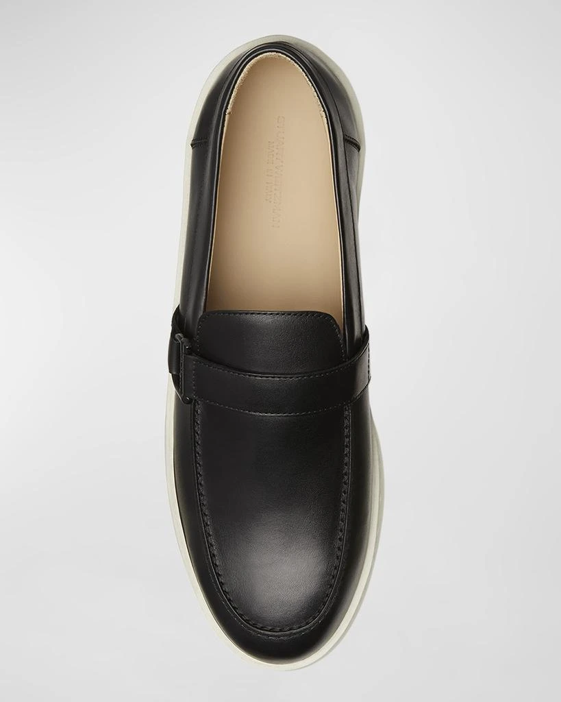 Stuart Weitzman Men's Hamptons Leather Buckle Loafers 4