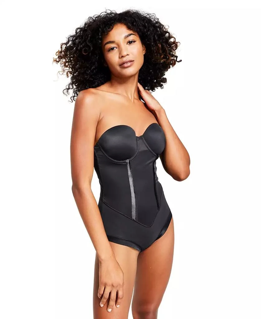 Maidenform Women's Firm Tummy-Control Easy Up Strapless Bodysuit 1256 3