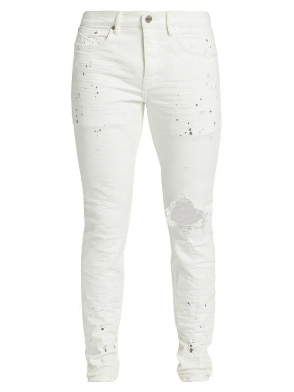 Purple Brand D-P001-Optic Paint Blowout Jeans 5
