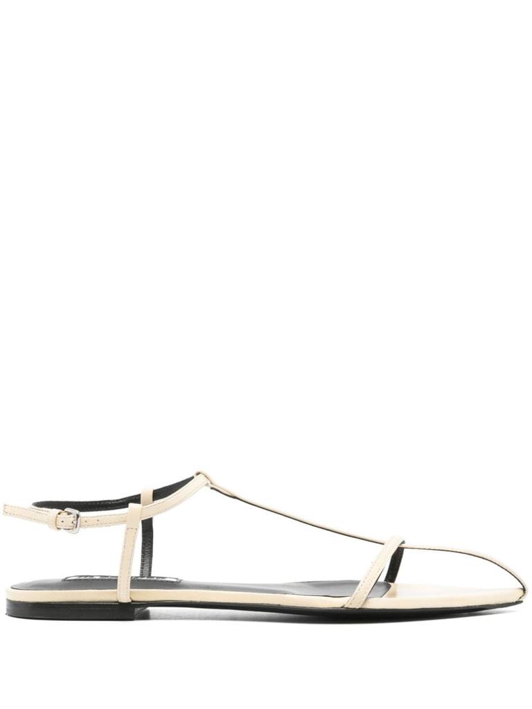 Jil Sander FLAT LEATHER SANDALS