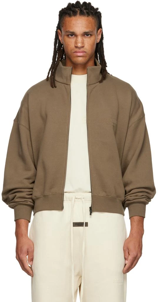 Fear of God ESSENTIALS Brown Full Zip Jacket 1