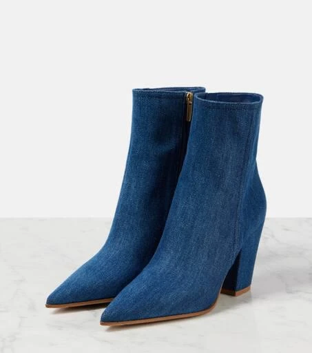 Gianvito Rossi Keinna 85 denim ankle boots 4