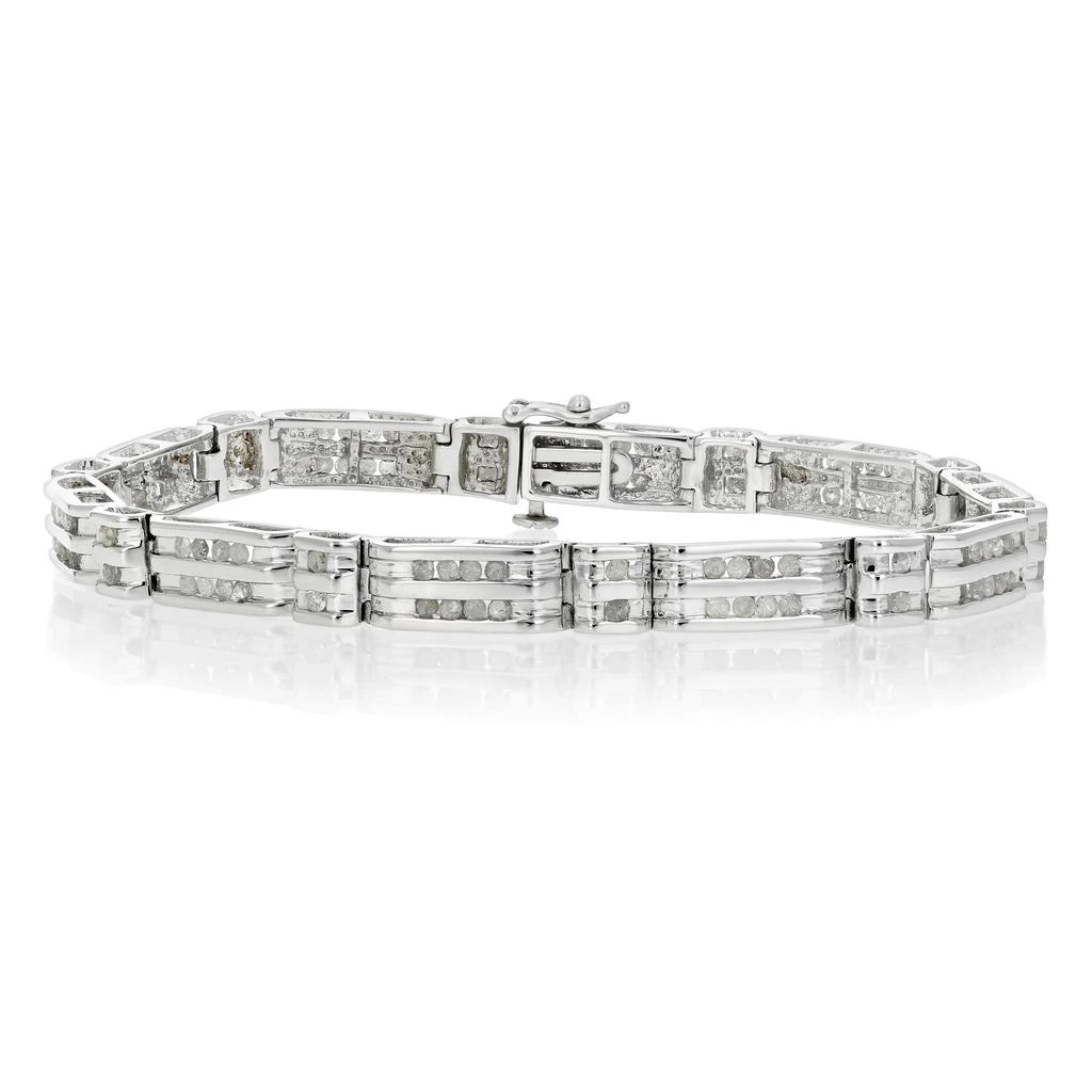 Vir Jewels 1.75 cttw Men's Diamond Bracelet .925 Sterling Silver With Rhodium 9 Inch 12 Grams 2