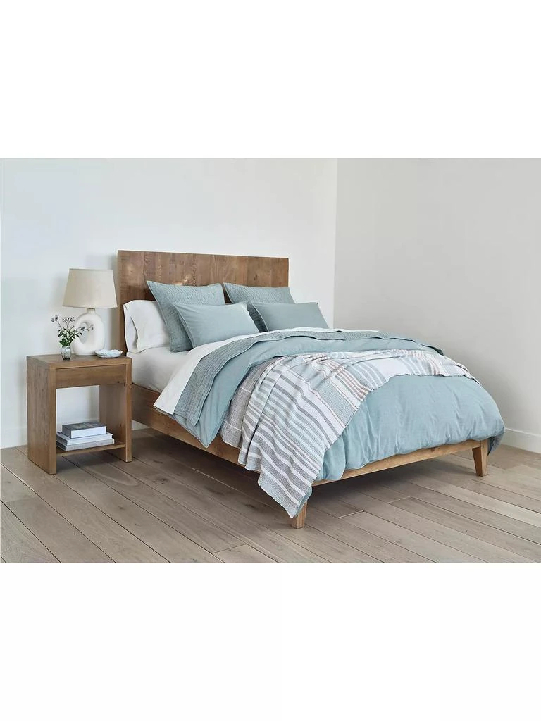 Coyuchi Topanga Striped Matelasse Blanket 2