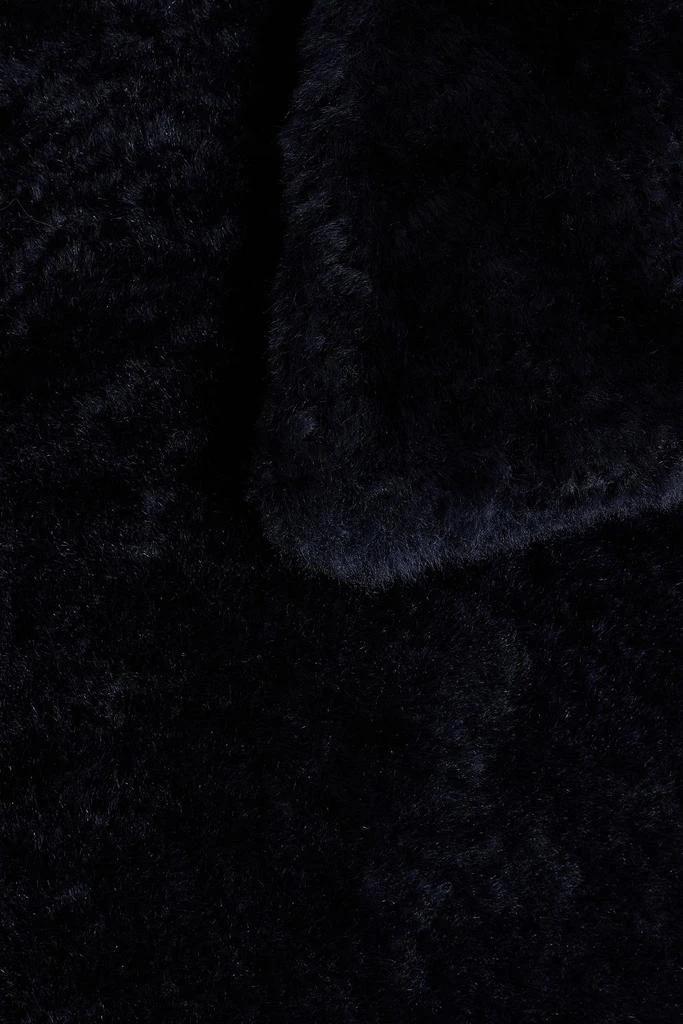 Theory Double-breasted belted shearling coat 4
