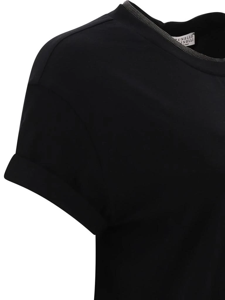 Brunello Cucinelli Brunello Cucinelli T-Shirt Con Colletto Prezioso 4