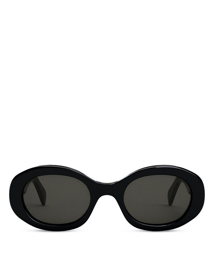 CELINE Triomphe Oval Sunglasses, 52mm